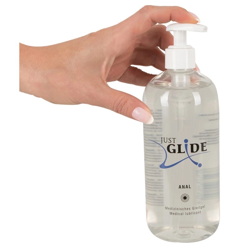 Just Glide - Analny Lubrykant Nawilżający Na Bazie Wody 500 ml